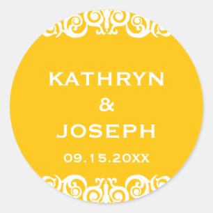 Etikett für Viktorianische Rollen mit Gastgeschenk Runder Aufkleber