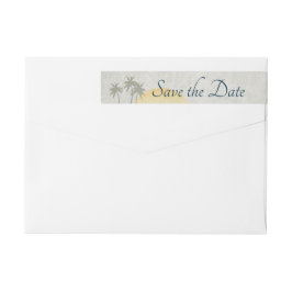 Etikett für Vintage Zieladresse Save the Date