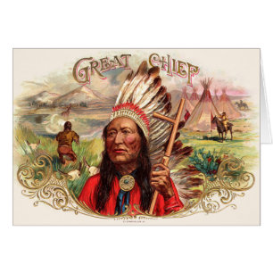 Etikett für Vintage Zigarrenboxen