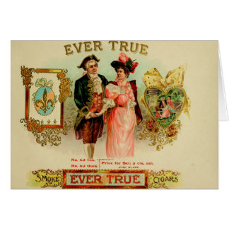 Etikett für Vintage Zigarrenboxen