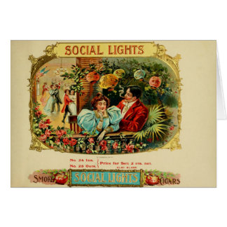 Etikett für Vintage Zigarrenboxen