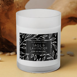 Etikett für Vintages botanisches Schwarzes Produkt