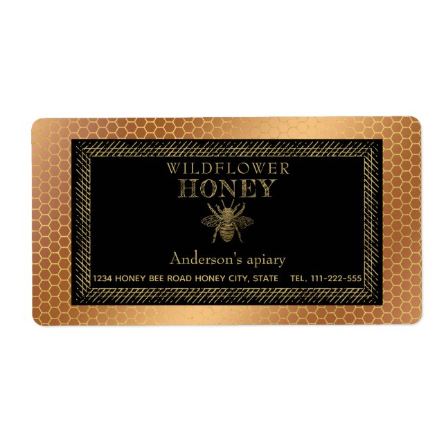 Etikett für Vintages rustikales Goldjaré (Vorne)