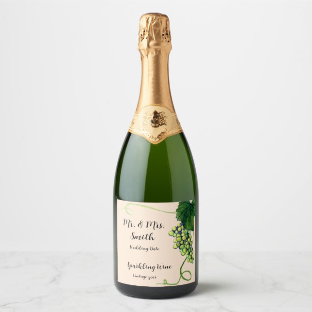 Etikett für Weißweine (Vorderseite)