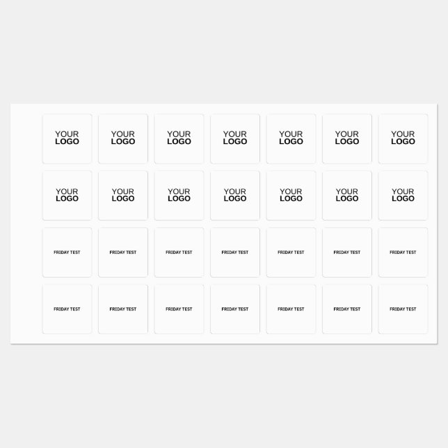 Etikett mit mittelquadratischem Eisen (Blatt)