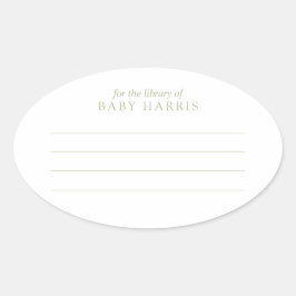 Etikett Ovaler Aufkleber