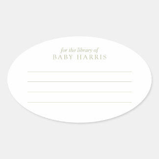 Etikett Ovaler Aufkleber