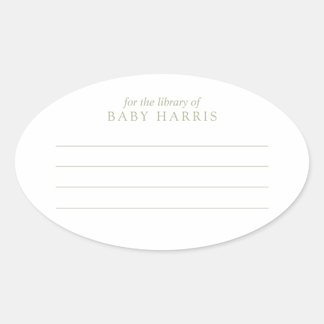 Etikett Ovaler Aufkleber (Vorderseite)