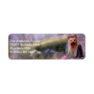 Etikett Rücksendeadresse Yorkshire Terrier