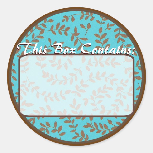 Etikett Runder Aufkleber (Vorderseite)