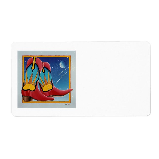 ETIKETT - Sunrise Cowboy Boots (Vorne)