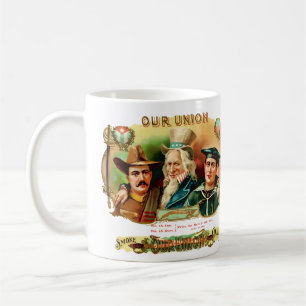 Etikett unserer Union Vintage-Zigarrenkiste Tasse