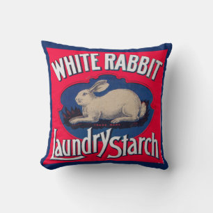 Etikett "White Rabbit Wäsche" Kissen
