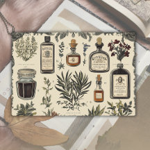 Etiketten für alte Apothekerflaschen Junk Journal