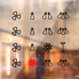 Etiketten für den Gastgewerbe für Schalter Fensteraufkleber