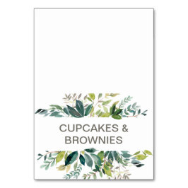 Etiketten für Foliage Buffets Tischnummer