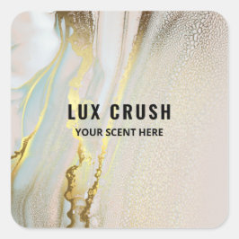 Etiketten für lush Alcohol Tinte Body Butter Quadratischer Aufkleber