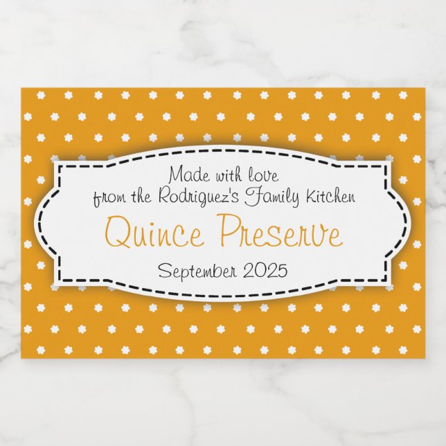 Etiketten für Polka-Blume (Einzelnes Label)