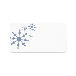 Etiketten für Schneeflocken Adressaufkleber