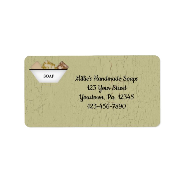 Etiketten für Seifenprodukte Adressaufkleber (Vorne)