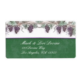 Etiketten für Weinliebhaber