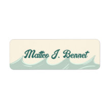 Etiketten mit Namen für Kinder mit Ozean-Thema