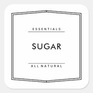 Etikettenaufkleber Quadratischer Aufkleber