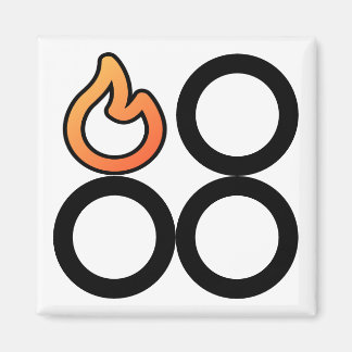 Etikettenmagazin für die Links Brennermarkierung d Magnet