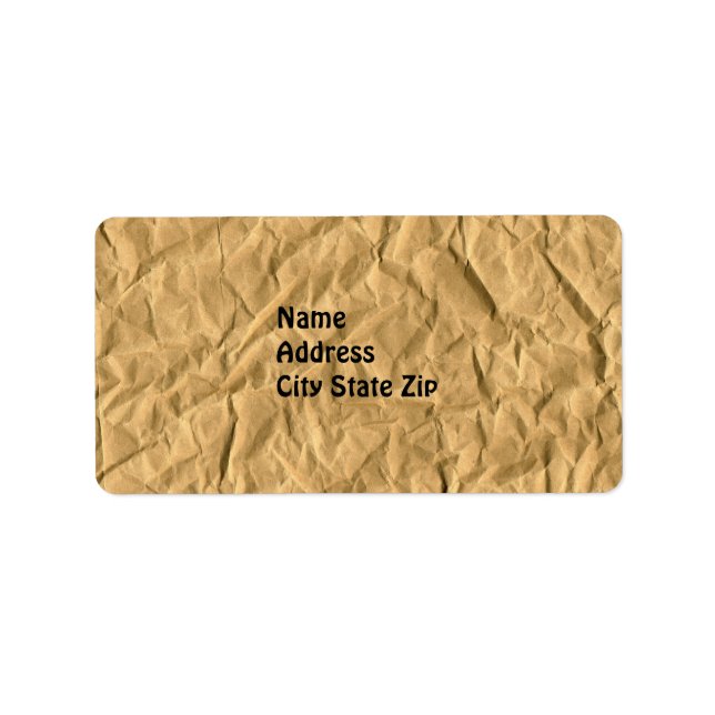 Etikettenpapier Adressaufkleber (Vorne)