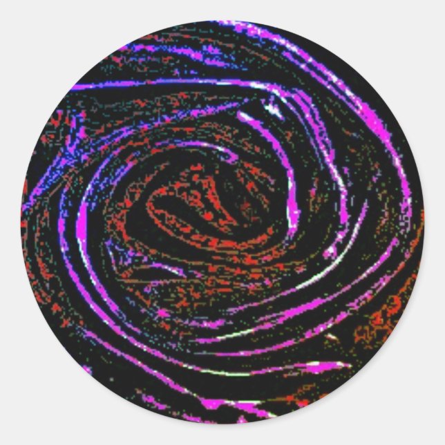 Etikettenrolle  runder aufkleber (Vorderseite)