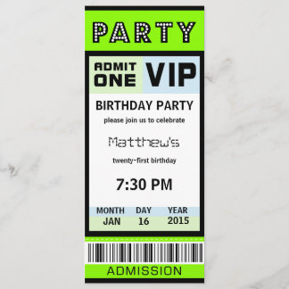 Etikettieren Sie 21. Geburtstags-Party Einladung