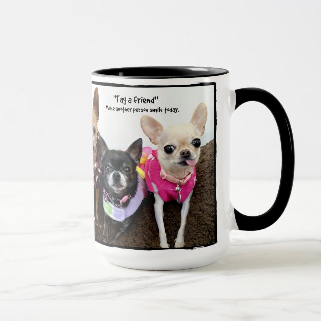 Etikettieren Sie einen Freund Tasse (Rechts)
