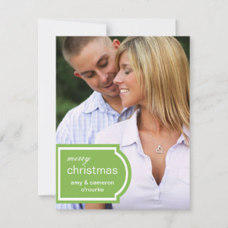 Etikettiertes Foto-Weihnachten Karte-Limon Feiertagskarte