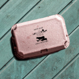 Etikettierung für kleine hausgemachte Feldeier Permastempel