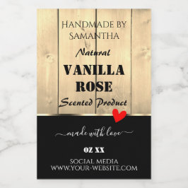 Etikettierungen für hellbraune Holzplatten Lebensmitteletikett