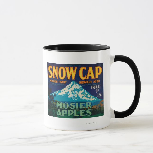 EtikettMosier für die Apple-Kiste Snow Cap oder Tasse (Rechts)