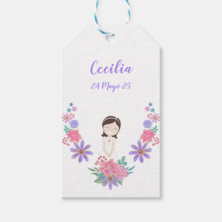 Etiqueta de colgar Primera Comunión CECILIA Geschenkanhänger