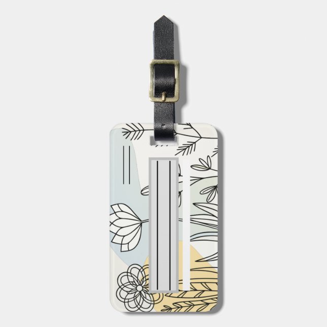 Etiqueta de equipaje, sencilla  gepäckanhänger (Vorderseite vertikal)