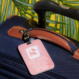 Etiqueta Para Maletas Cute Pink Balloon Dog Minima Gepäckanhänger