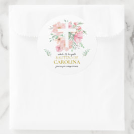 Etiquetas de agradecimiento para bautizo runder aufkleber