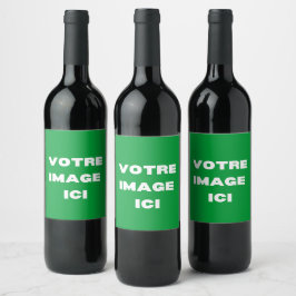 Etiquette de vin - Votre image ici - personnalisée Weinetikett