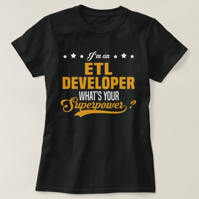 ETL-Entwickler T-Shirt (Design vorne)