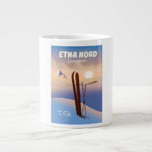 Etna Nord Linguaglossa Skiposter Jumbo-Tasse