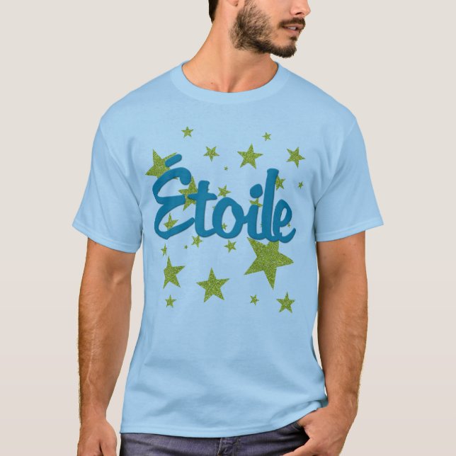 Etoile Franzosen mit Sternen T-Shirt (Vorderseite)