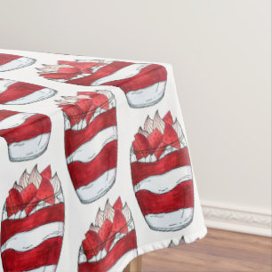 Eton Mess Strawberry Meringue UK British Dessert Tischdecke