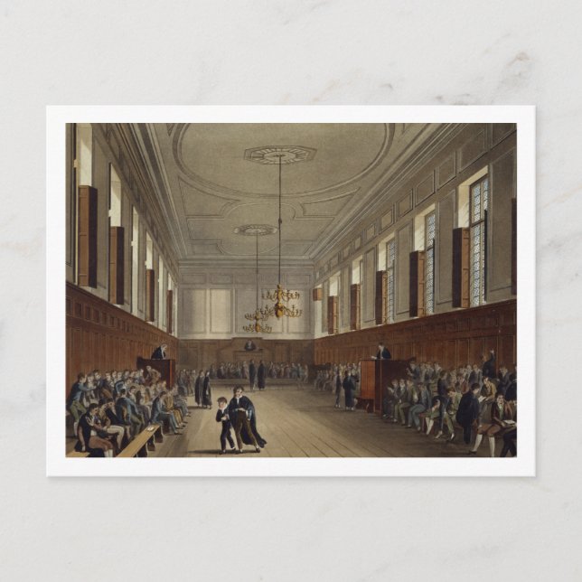 Eton School Room, aus "History of Eton Uni", Postkarte (Vorderseite)