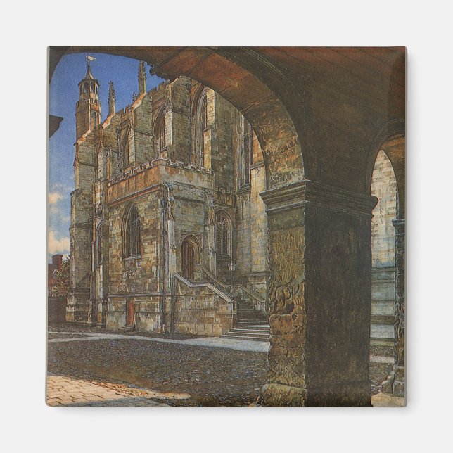 Eton Uni Kapelle von Anna Alma Tadema Magnet (Vorne)