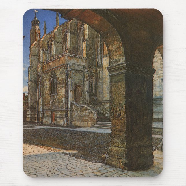 Eton Uni Kapelle von Anna Alma Tadema Mousepad (Vorne)