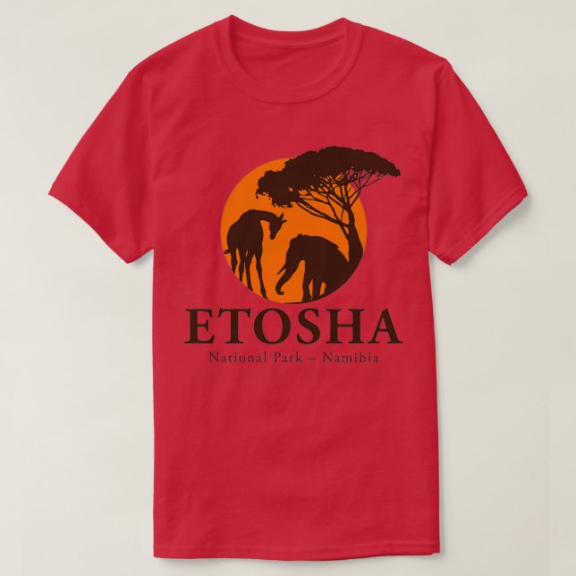 Etosha-Nationalpark Namibia 1 T-Shirt (Design vorne)