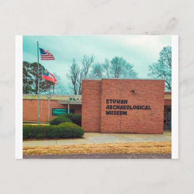 Etowah-Archäologisches Museum Postkarte (Vorderseite)